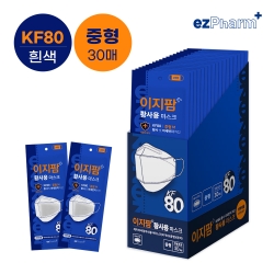 [이지팜] KF80 흰색 중형 30매